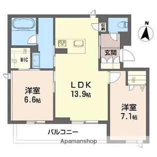 グランツ野田【3階】の間取り