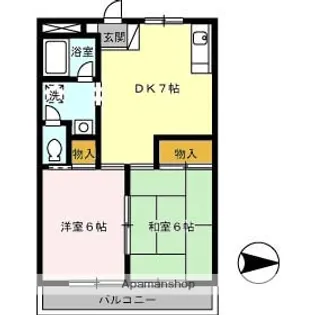 べルパルク【2階】の間取り