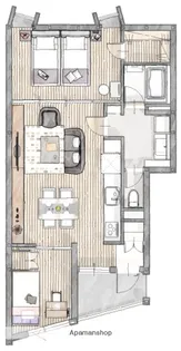 ETENA中仙道西 北棟【2階】の間取り