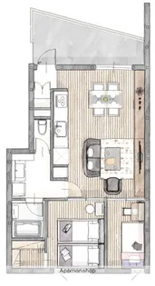 ETENA中仙道西 南棟【3階】の間取り