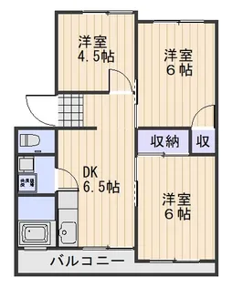 清見コーポ【205号室】の間取り