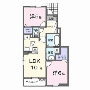 メルヴェーユ【1階】の間取り