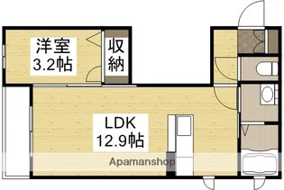 シロッコ西口【3階】の間取り