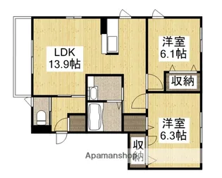 エフィカス【2階】の間取り
