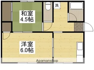 コーポスズキⅠ【102号室】の間取り