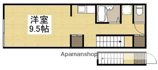 レアル南方Ⅱ【201号室】の間取り