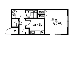 スバル神田【2階】の間取り