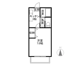 ナウ・ビラージュ【1階】の間取り