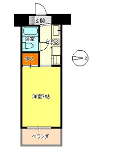 オークタウンマンション【402号室】の間取り