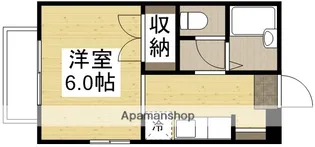 WEST51【101号室】の間取り