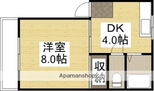 シティハイツ浜【205号室】の間取り