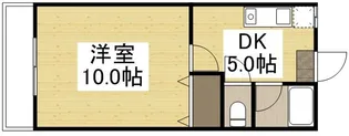 リズミラルU【302号室】の間取り