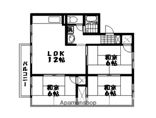 コーポアルザス C【202号室】の間取り