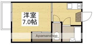 スカイコート【102号室】の間取り