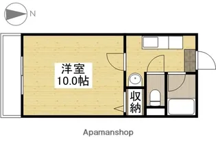 ベンハウス今【103号室】の間取り
