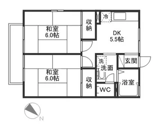 セジュール大松【2階】の間取り
