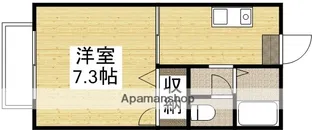 メゾン・フルール B棟【2階】の間取り