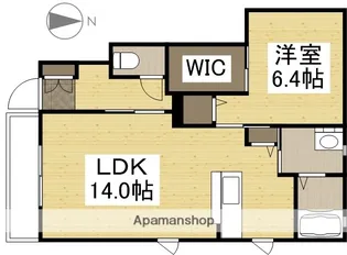 パルク ギオーネ 壱番館【1階】の間取り