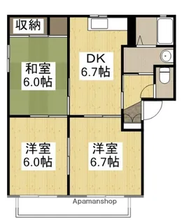 アシェットA棟【1階】の間取り