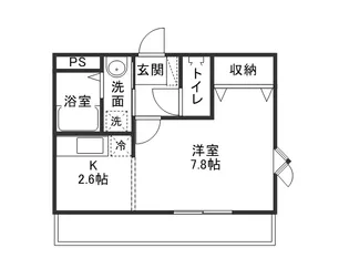 A・フラッツ【1階】の間取り