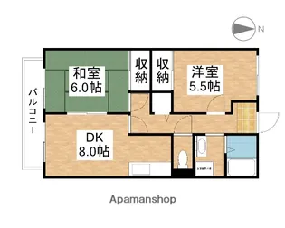 和田コーポ【2階】の間取り