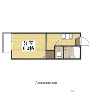 ハウスMセカンド【1階】の間取り