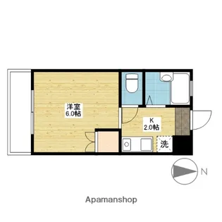 バンズコーポラス【303号室】の間取り