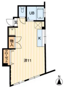 フレール津倉【402号室】の間取り
