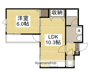 パルロイヤル東島田【10階】の間取り
