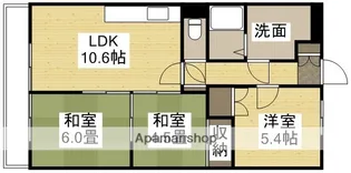 ネクスト倉田 西館【505号室】の間取り