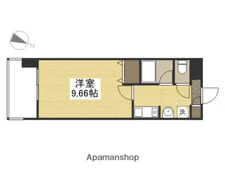 コーポラス伊福【205号室】の間取り