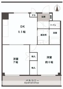 ソフィア今【302号室】の間取り