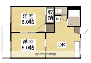 ホリホックハウス雄町【1階】の間取り