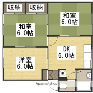 ドミール万倍【201号室】の間取り