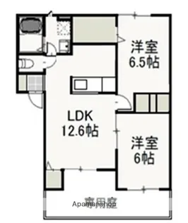 ジャルダン・デ・フルールⅠ【1階】の間取り