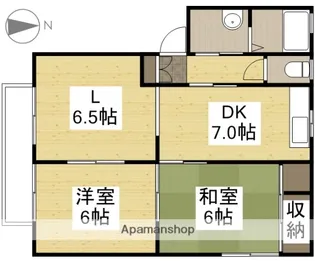 エスティー新福 A棟【1階】の間取り