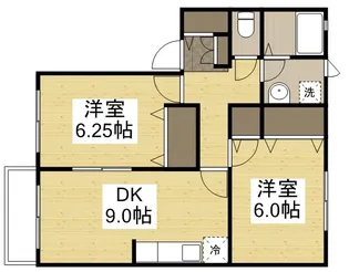 クリスタルパレス C【201号室】の間取り