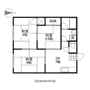 中村マンションC棟【2-3号室】の間取り