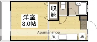 成広コーポⅠ【203号室】の間取り