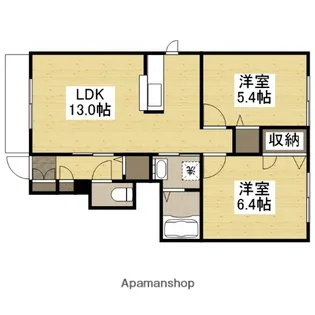 レジデンス原尾島 D棟【1階】の間取り
