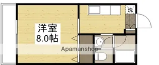 パステル庭瀬 B棟【201号室】の間取り