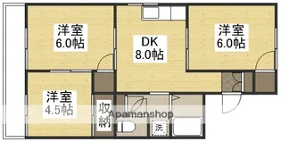 コーポラス中井B棟【2階】の間取り