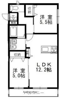 ウィズハイム赤坂Ⅰ【2階】の間取り