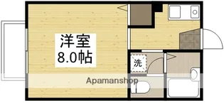 ホワイトメゾン百合【103号室】の間取り