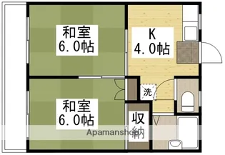 石堂マンション【202号室】の間取り