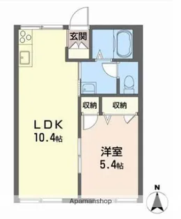 チューリップハイツ A棟【2階】の間取り