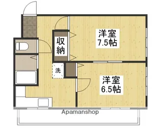 センチュリーロイヤル岡山【205号室】の間取り