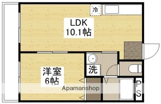 スカイホーク下伊福【3階】の間取り
