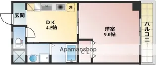 コザックス【6階】の間取り