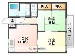 グリーンピュア浦安【102号室】の間取り